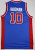 Derrick Rose Jerseys 농구 도시 Isiah Thomas Bill Laimbeer Dennis Rodman Joe Dumars Grant Hill Blake Griffin 파란색 흰색 빨간색