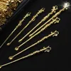 Smoking Gold Silver Dragon Phoenix Portable Dabber Nails Tip Słoma Wosk Oil Rigs Łyżka Łopata Tabaka Snorter Sniffer Suche zioło Tytoń Papieros Bongo Uchwyt na fajkę wodną DHL