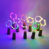 2 m 20led Wijnfles Verlichting Kurk Batterij Aangedreven Starry Diy Kerst Lichtslingers voor Party Halloween Bruiloft Decoracion Groothandel