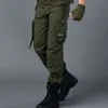 PANTALONI CARGO Tuta da uomo Abbigliamento militare TATTICO MILITARE Lavoro Molti pantaloni dritti da uomo stile combattimento tascabile 220122