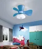 Ceiling fan lamp with remote control white/black/yellow/wood color/blue ceiling fan with lamp bedroom dining fan