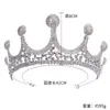 Blanco hermosa princesa Headwear Chic nupcial tiaras accesorios impresionantes cristales perlas boda tiaras y coronas 12105289a