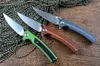 TWOSUN Flipper Couteaux de Survie EDC D2 Lame Satin G10 Poignée Chasse Extérieure Couteaux Pliants TS81 Céramique Roulement À Billes Cadeau De Noël Couteau