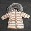 Lange Kinder-Daunenjacke für Jungen und Mädchen, Daunenmantel mit natürlichem Haarkragen – 30 Grad Winterkleidung LJ201120