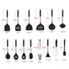 9 a 15pcs Conjunto de utensílios de cozinha Premium Silicone Aço Inoxidável Utensílios de Cozinha Não-Stick Espátula Resistente ao calor Ferramentas de cozimento 201223