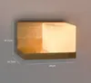 Cubi Wall sconce glass Lamp wood shelf cubic Modern light hotel restaurant doorway porch vanity lighting novelty