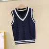 14 anni Autunno Bambini Pullover Cappotto con scollo a V Ragazzi Ragazze Uniformi scolastiche College Style Cotton Swearter Ragazzi Ragazzi Gilet Gilet 201128