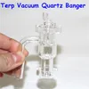 bar Quartz Terp Vacuum Banger Nail Domeless Slurper Up Nails Bubbler 14mm 18mm Per fumatori Tubi d'acqua Bong in vetro Narghilè Piattaforme petrolifere