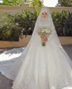 Glanzende pailletten Moslim Trouwjurken met Hijab Lange Mouwen Kralen Plus Size Bruidsjurken Arabische Luxe Roken De Mariée Pro232