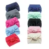 15 Colors Knotted Baby Headbands Solid Color Newborn Headwrap Hairband Stretch Girls Headband Turban Knotted Baby Bandanas DB460