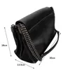 Ny 2021 Trend Digner Black Chain Shoulder Bags for Women Rock Style Retro Msenger Bags Female Luxury ZA Handbag and Purse12045677435929