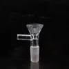 Schieben Sie Glasschüsseln, bunte Schneeflocken-Filterschüssel mit Wabensieb, 10 mm, 14 mm, 18 mm, männlich, berauschende Glasschüssel, Bong-Schüssel für Glasbongs, Bohrinseln