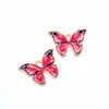 Färgglada Butterfly Charms Pendant 100pcs / Lot Charms 21 * 15mm Emalj Animal Charm Pendants Fit For Halsband Armband DIY Smycken Making