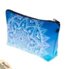 Who S Printing Mandala Ombre Blue Makeup Bags Cosmetic Organizer мешки для путешествий для путешествий.