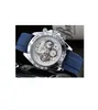 Top qualité hommes montre pleine fonction chronomètre mode horloge décontractée homme noir bleu caoutchouc silicone luxe mouvement à quartz bracelet watc261v