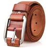 designer belt men luxury 100%real full grain thick cowhide genuine leather vintage 3.8cm sport masculine big size soft 150 220224