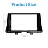 In Dash Car Radio Fascia Panel Bezel Trim Kit Cover Trim 9 inch voor 2016 KIA Morning OEM-stijl 2 DIN