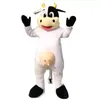 Halloween svart vit ko maskot kostym högkvalitativ tecknad mjölk ko djur plysch anime tema tecken vuxen storlek jul karneval födelsedagsfest fancy outfit