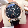 Nowy 5396R-012 Kalendarz wielkich komplikacji Automatyczna męska zegarek Rose Gold Case White Dial Moon Fase Watches Brązowe skórzane hwpp he298q