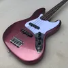 E-Bass, viersaitig, violett, OEM, werksfreie Anpassung