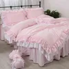rosa sängkjol