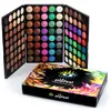 POPFEEL 120 Colors Eyeshadow Palette Earth Natural Nude Smoky Multi Color Make Up Eye Shadow Palettes