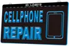 LD4619 Cellphone Repair 3D Engraving LED Light Sign Wholesale Retail