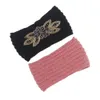 DHL gratuit diamant tricoté Crochet bandeaux femmes Sports d'hiver bandeau Turban bandeau cache-oreilles casquette bandeaux pour la fête