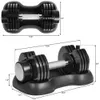 Verstelbare halter 25 lbs met snel automatische verstelbare en gewichtplaat voor body workout home gym single set USA stock