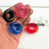 Massage 135st Colorfull silikon Tidsfördröjning Penis Cock Rings Vuxna produkter Male Sex Toys Crystal Ring för män Random Color5871822