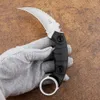 D2 aço fixo lâmina autodefesa karambit cs ir resgate outdoor garra caça sobrevivência acampamento militar tático EDC ferramenta faca