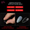 504st Pear Cut False Nail Tips Stiletto Press On No Adhesive Natural Clear Full Cover Gradient French Long Charms Tips Design7310211