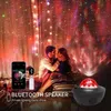 LED Galaxy Projector Ocean Wave LED Night Light Music Player Remot Star Rotating Night Light Light Luminaria for Kid Bedroom Lamp2631566