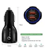 Nouvel adaptateur de chargeur rapide QC3.0 double chargeur de voiture charge rapide 5V 3.1A adaptateur de voiture pour iPhone Huawei Samsung XiaoMi téléphones universels