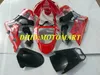 Kit de lajes de molde de injeção para Kawasaki Ninja ZX 6R 600CC 03 04 ZX6R 636 2003 Fairings Quentes Vermelhos Conjunto ZX449