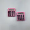 Piccola calcolatrice quadrata portatile tascabile per studenti scientifici per esami, apprendimento, calcolatrice essenziale, cancelleria per ufficio e scuola, 8 colori