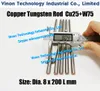 (1 PC) Dia. 30x200Lmm Miedź Tungsten Rod CUW75 (miedź 25% + Tungsten 75%), EDM W wolframu Copper Alloy Bar D30 MM Długość 200mm