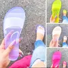 Frauen hausschuhe 2020 Damen Dias Mode Transparent Kristall Frau Schuhe Weibliche Hause hausschuhe Dame strand Flip-Flops Wohnungen Schuhe1