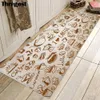 Thregost 부엌 바닥 매트 인쇄 마이크로 화이버 안티 미끄럼 유럽 도어 매트 입구 깔개 빨 수있는 홈 매트 긴 실내 Doormat 201116