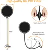Microfoonstandaard met dubbele gelaagde POP-filter ophanging Scissor Boom Bracket Mic Arm Stand met 3/8 "tot 5/8" -adapter