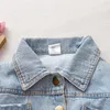 FXD Infant Kids Boys Girls Clothes Spring Fashion Long Sleeve Cartoon Denim Jackets Toddler Cardigan Jean Coat Baby Outwear 201106