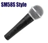 Microfono cablato professionale 58LC di alta qualità Microfono dinamico cardioide per performance dal vivo Voce Karaoke Stage Studio