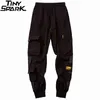 2021 Hip Jogger Pants Streetwear Men Harajuku Cargo Pants Multi Pockets HipHop Joggers Trousers Black Track Pants Hipster H1223