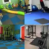 Maty jogi 12 sztuk 30 * 30 cm eva liść ziarna podłogi siłowni mata klirowanie patchwork dywaniki zagęścić do ćwiczeń sala fitness