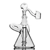 6.3 인치 비커 Bong Hookahs Recycler Oil Rigs Soking 액세서리 유리 물 파이프 Bubbler water Bongs