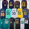 Stephen 30 Curry 33 Wiseman 농구 저지 Ja 12 Morant Jerseys Klay 11 Thompson 2021 New