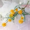 偽の短い茎のスパイク（10頭/ピース）23.62 "ウェディング家の装飾的な造花のための長さシミュレーションプラスチックタンポポ