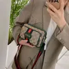 Women's new printed canvas personalized Mini messenger sling shoulder mobile phone simple small square bag Handbags