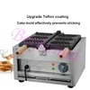 BEIJAMEI Electric Honeycomb Shaped Flip Waffle Maker Machine Commercial Waffle Stick Making Pan