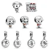 AODUOLA New 50PCS Enamel Cartoon Silver plalted Alloy Metal Charms Beads fit European Charm Bracelet DIY Jewelry